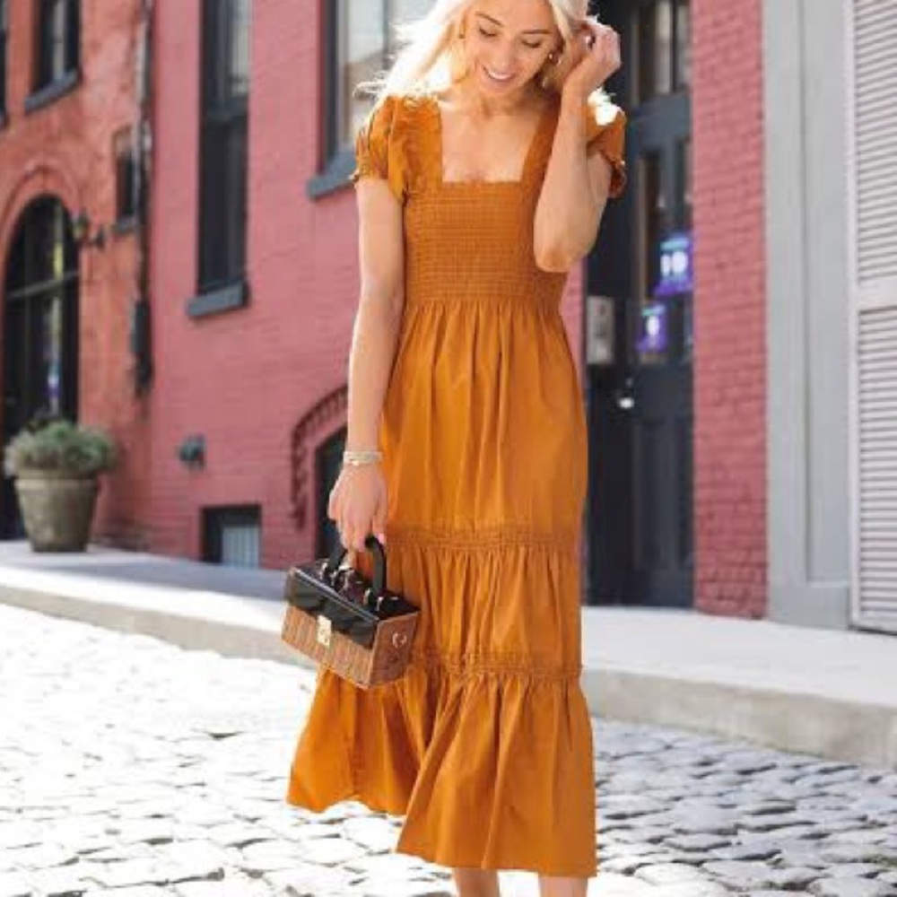 NWOT Anthropologie’s CAARA Daphne Tiered Bohemian style Dress